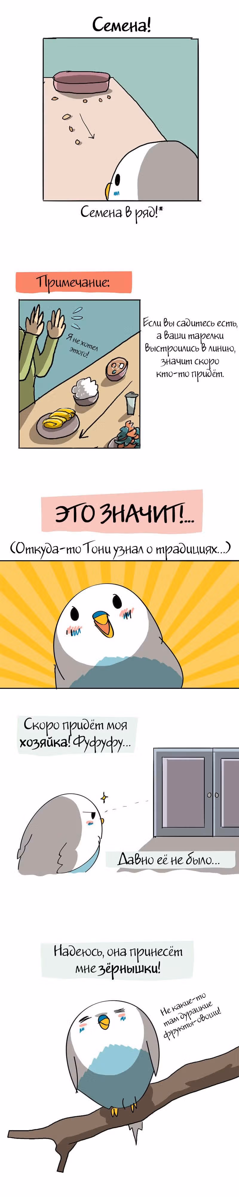 Жизнь волнистого попугайчика! — Том 1 · Глава 18, страница 3