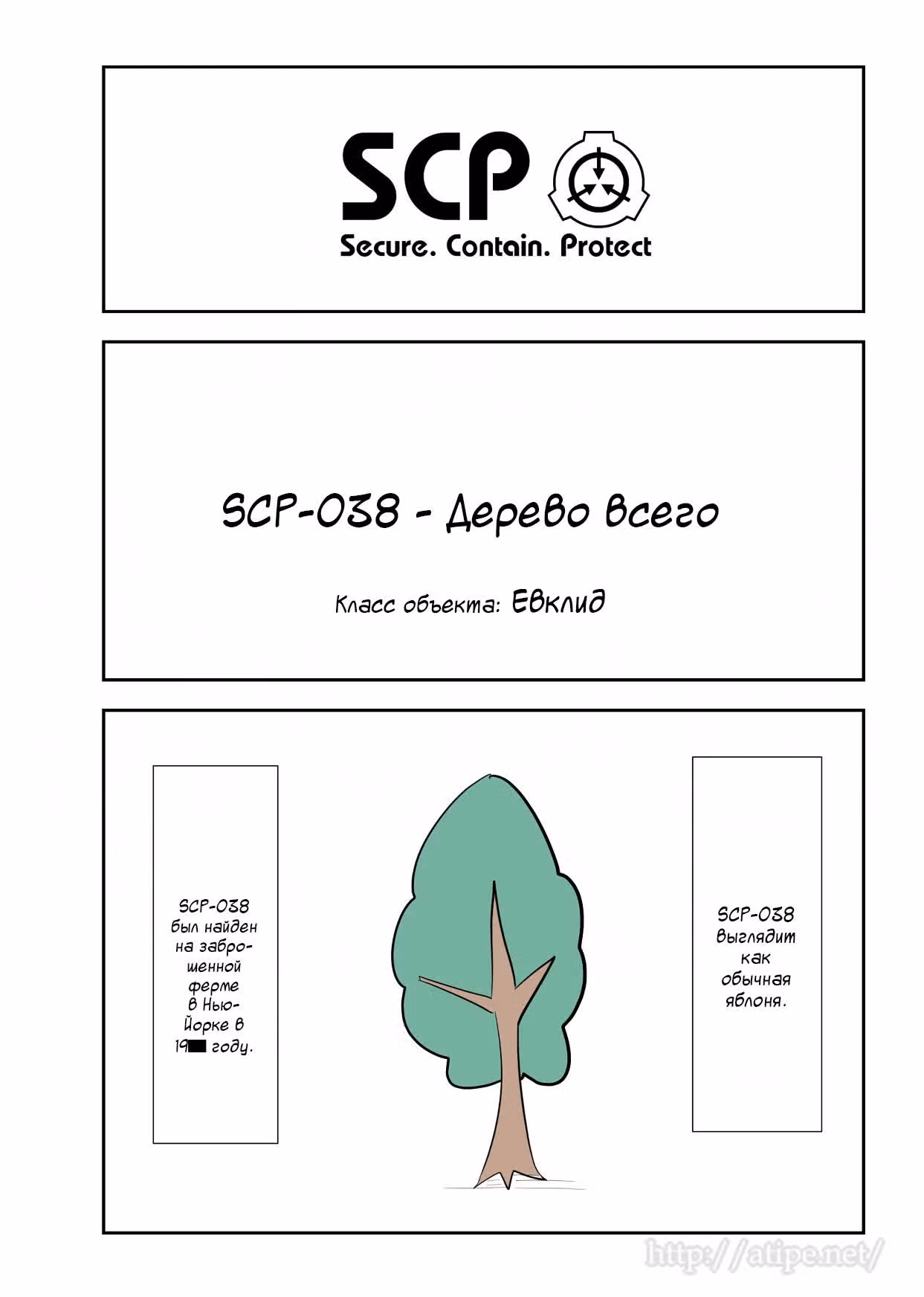 Вкратце об объектах SCP — Том 1 · Глава 144, страница 1